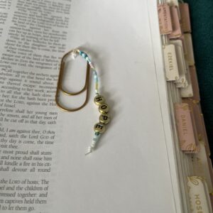 Beaded Paperclip Bookmark Hope