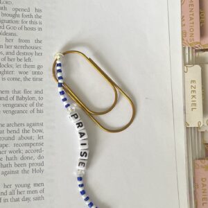 Beaded Paperclip Bookmark praise